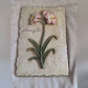 Home interiors wall plaque Amaryllis
